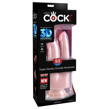 Doble Dildo Realístico Triple Densidad King Cock 24 cm Doble Dildo Realístico Triple Densidad King Cock 24 cm