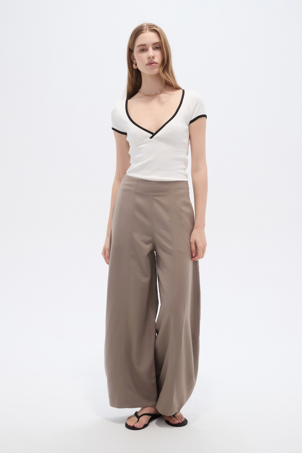 Pantalon Cipia Taupe / Mink / Vison