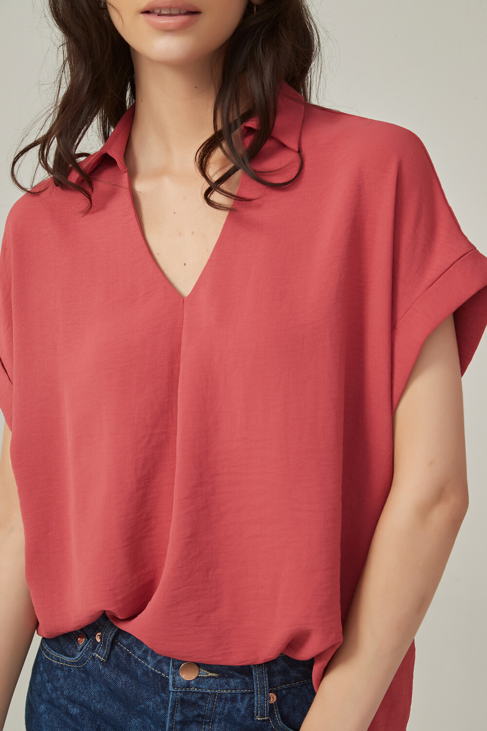 Blusa Hercego Rosa Oscuro