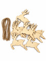 ADORNO COLGANTE RENO SET 10 PCS BEIGE