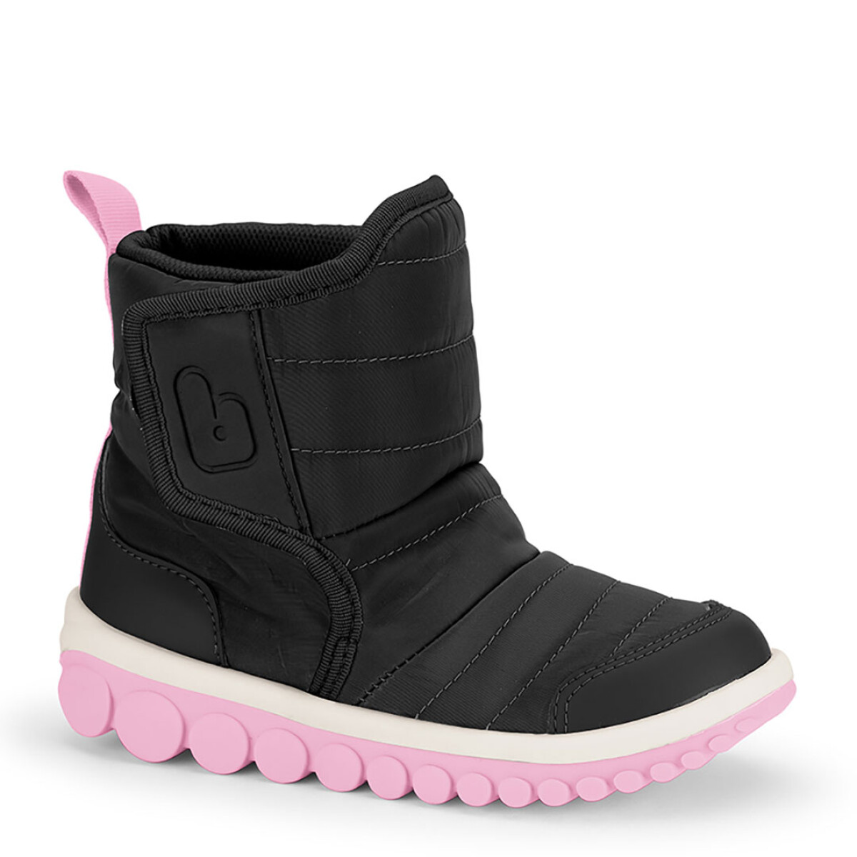 Bota de Niña Bibi Roller Drop - Negro - Rosado 
