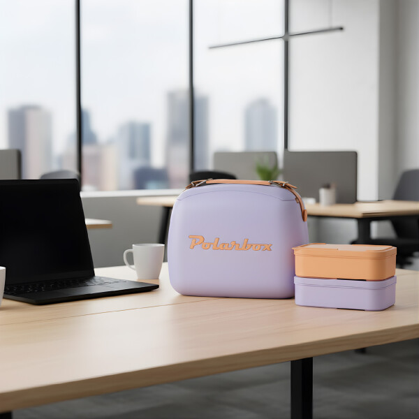 Conservadora Lunchera Térmica Pop 6L Polarbox Con 2 Tuppers Color Lila