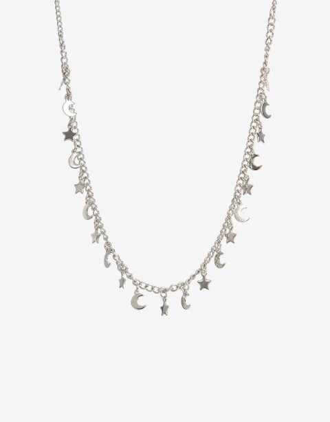 Collares Cortos Metal Collares Cortos Metal Estrellas - Plateado Rodio
