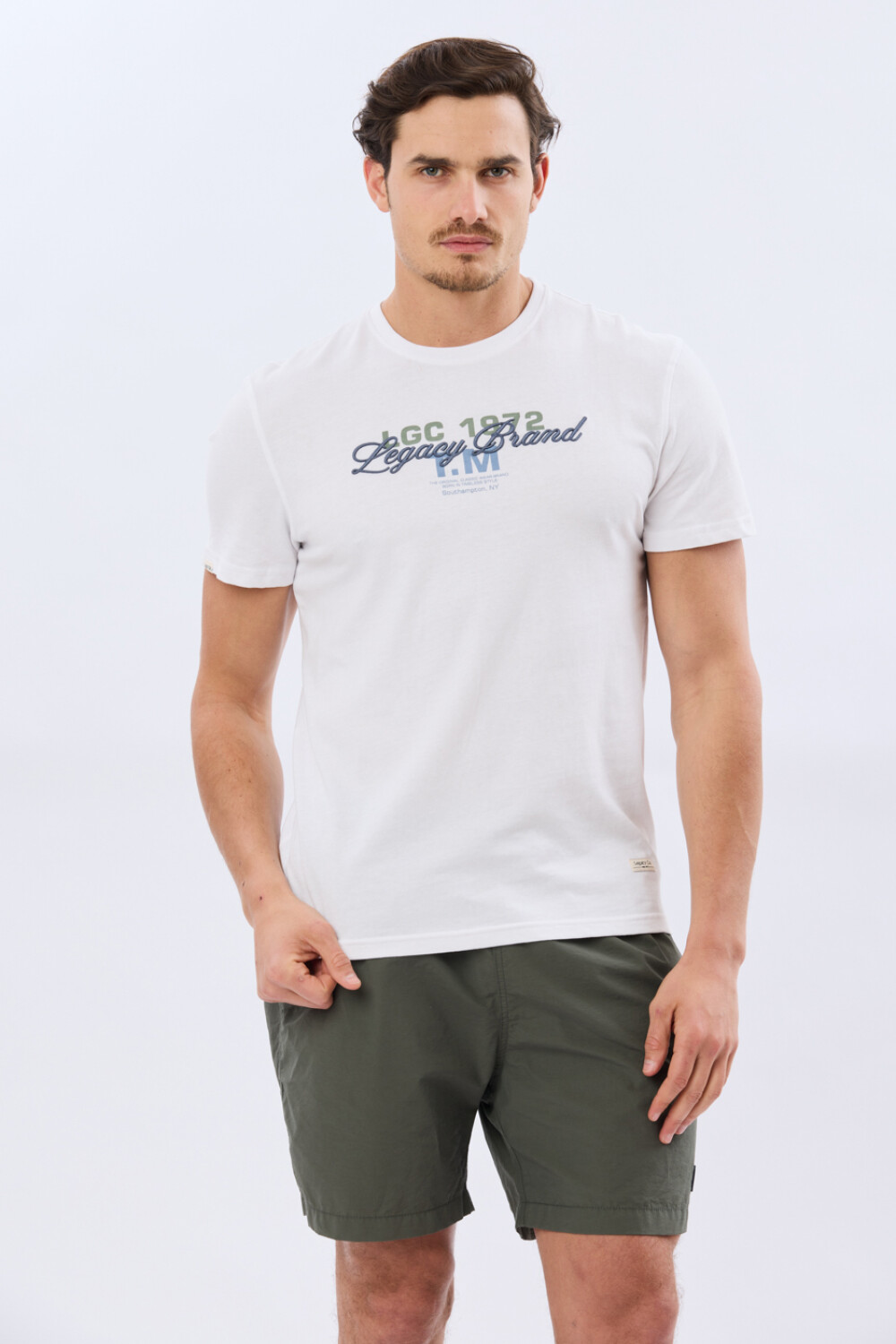 SHORT DE BAÑO LISO Verde Oscuro