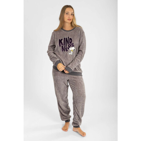 Pijama kind melange Gris melange