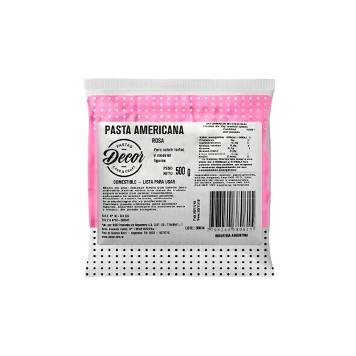 Pasta Americana Rosa - 500 g 