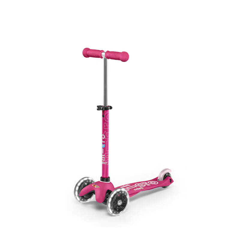 Monopatín Mini Micro 3 en 1 Deluxe Plus Led Rosa