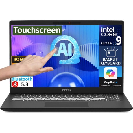 Notebook Msi Core Ultra 9 5.1GHZ, 32GB, 1TB Ssd, 15.6" Fhd Touch 001