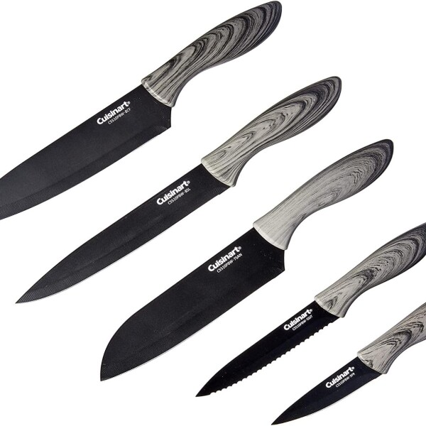 Juego de 5 cuchillos c/estuche advantage negro Cuisinart Juego de 5 cuchillos c/estuche advantage negro Cuisinart