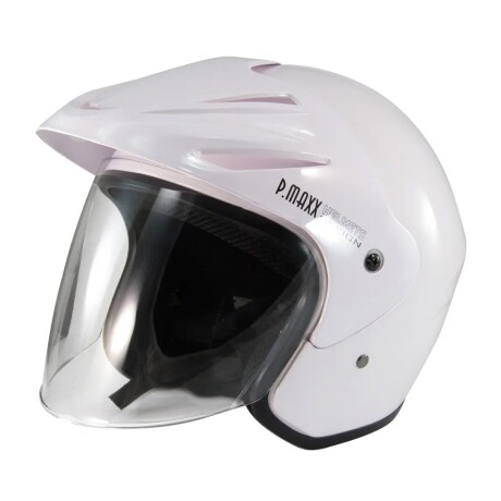 CASCO URBANO VISERA VISOR POWER MAXX PM-203 BLANCO