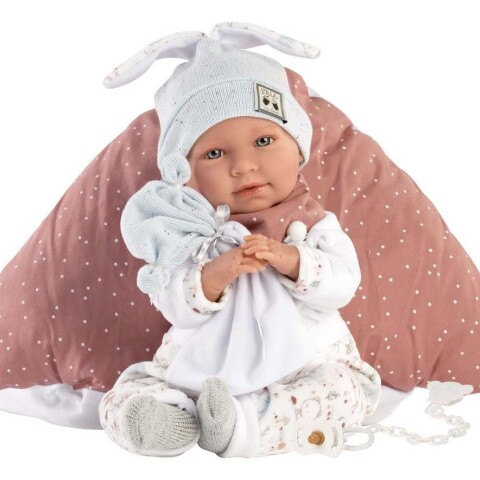 Muñeca Bebota Llorens Mimi 42cm Con Almohada y Chupete Atrix Diseño Mimi Seta