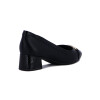 Comfortflex Zapato Taco Bajo Cuadrado Con Aplique En Capellada Negro