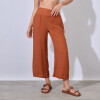 Pantalon Crop TOSTADO