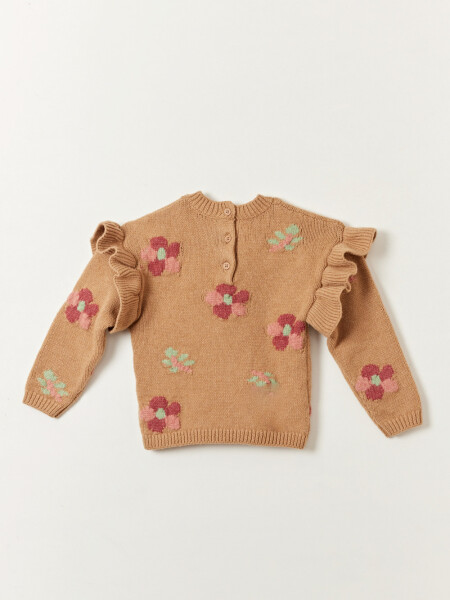 Buzo punto volados Beige