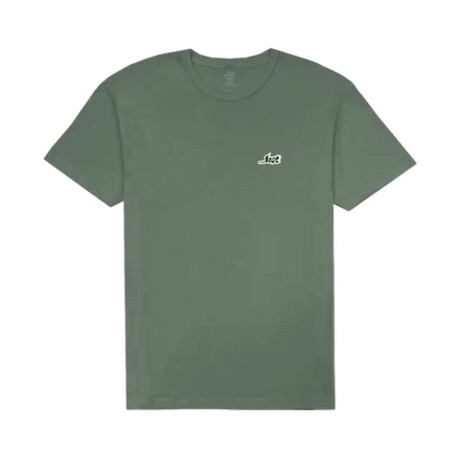 Remera Lost Chest Logo Verde