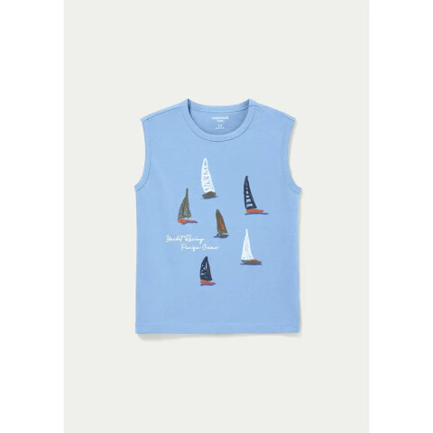 CAMISETA REGATA MASC AZUL CLARO