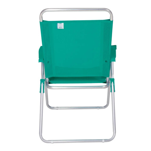 SILLA PLEGABLE DE ALUMINIO BOREAL 4 POSICIONES VERDE 2169 SILLA PLEGABLE DE ALUMINIO BOREAL 4 POSICIONES VERDE 2169