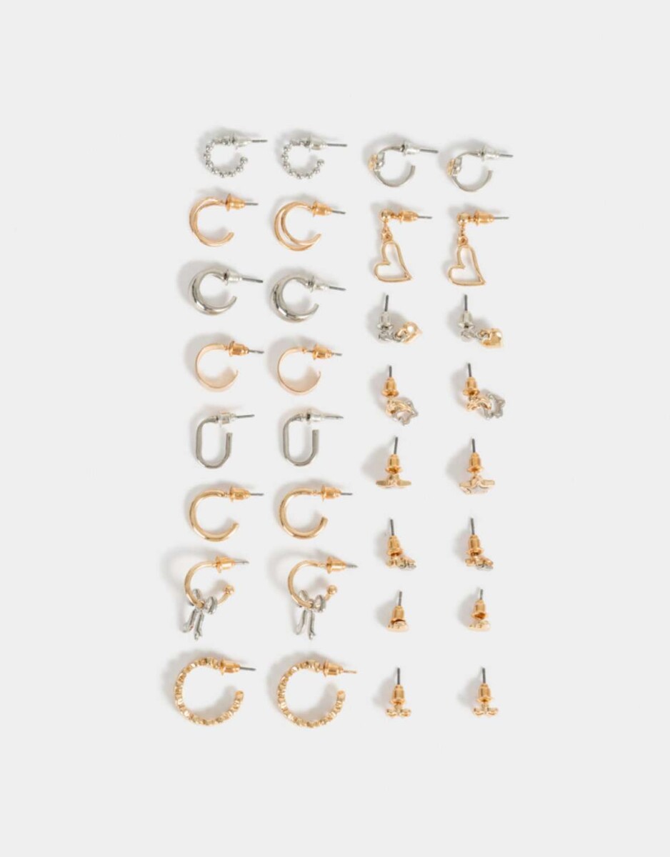 Sets De Aros Mix Plating - Combinacion Bicolor 