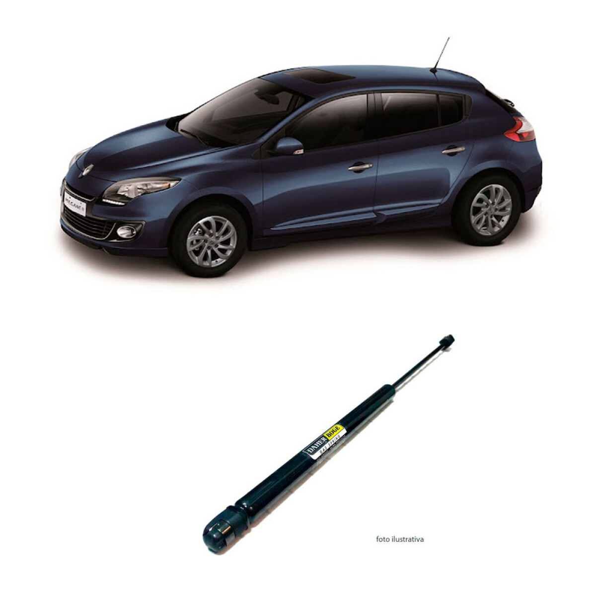 AMORTIGUADOR BAUL RENAULT PORTON TRAS. MEGANE 3 - 