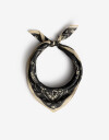Pañuelos Raso Estampados Varios Pañuelo Estampa Paisley Negro - Negro