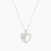 Cadena con dije de corazón en plata 925 con circonias Cadena Con Dije De Corazón En Plata 925 Con Circonias