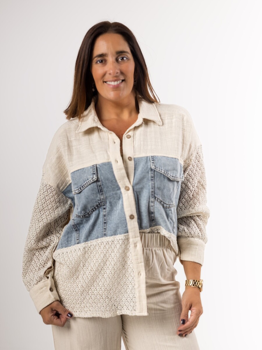 Camisa premium combinada Camisa premium combinada
