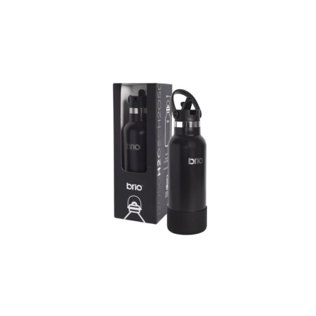 BOTELLA TERMICA BRIO 500ML NEGRO NEGRO