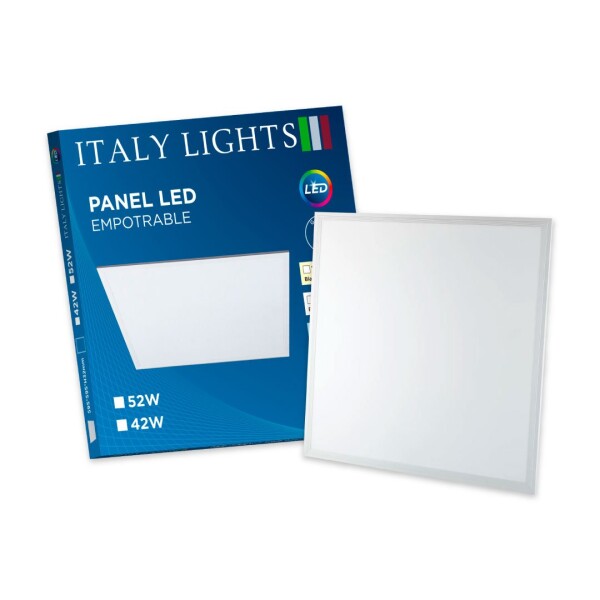 Panel Led 60x60 42W Plafon Cuadrado Embutir Cielorraso Fria Variante Color Blanco
