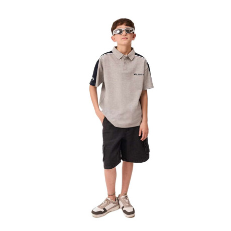 Remera Rusty de niño Polo Punta Gris