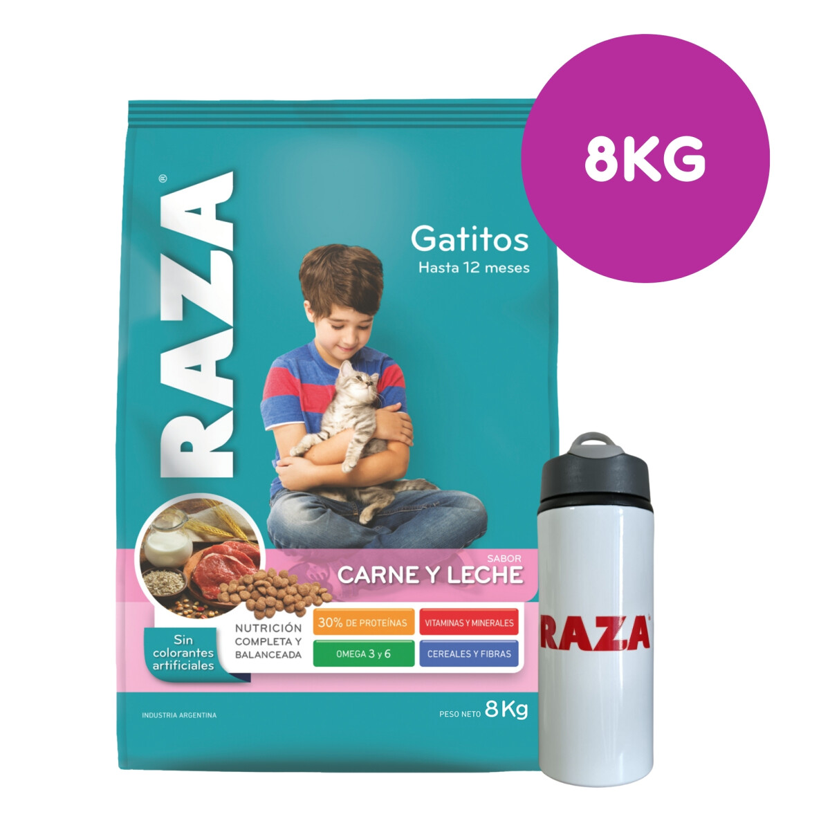Raza Gato Cachorro X 8 Kg 