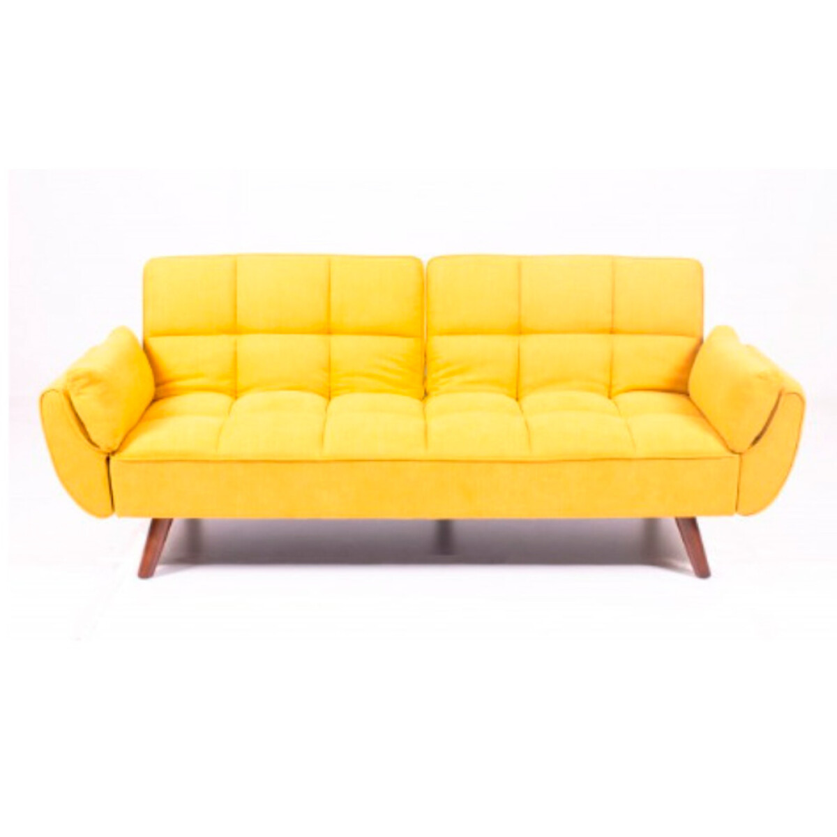 Sillón Sofá Cama Frida Amarillo 3 Cuerpos 