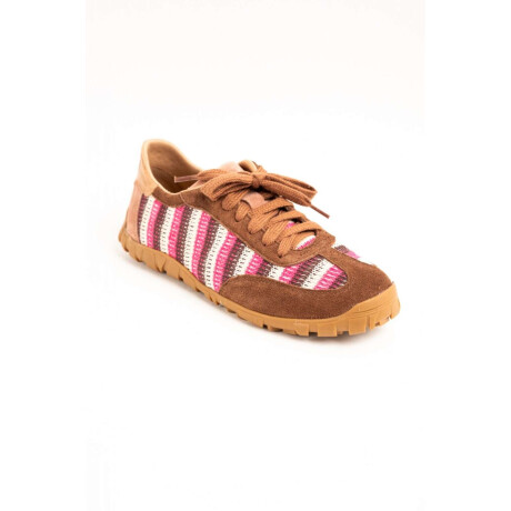 Zapatillas Retro Rayas Rosa