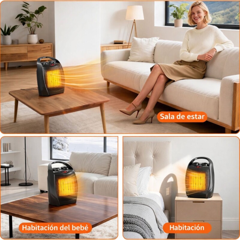 Calefactor Caloventilador Calentador Portatil Youhome 1500w Calefactor Caloventilador Calentador Portatil Youhome 1500w
