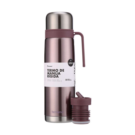 Termo 1Lt. Premium Manija Rigida Lila Metalizado