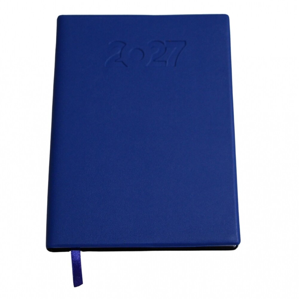 AGENDA ABEZETA 211 CLASICA MEDIUM TAPA FUNDA SEMANA A LA VISTA COLOR AZUL