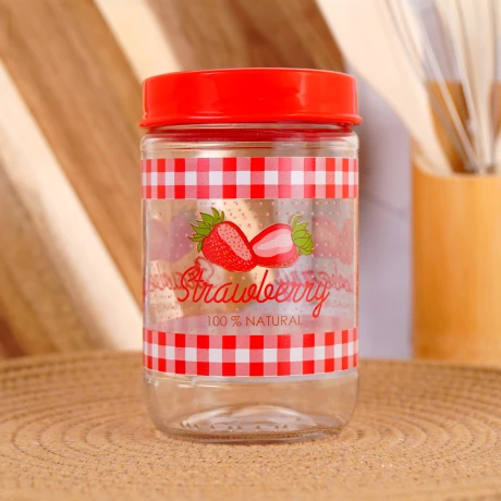 Frasco Herevin de vidrio 660ml linea Frutilla Frasco Herevin de vidrio 660ml linea Frutilla