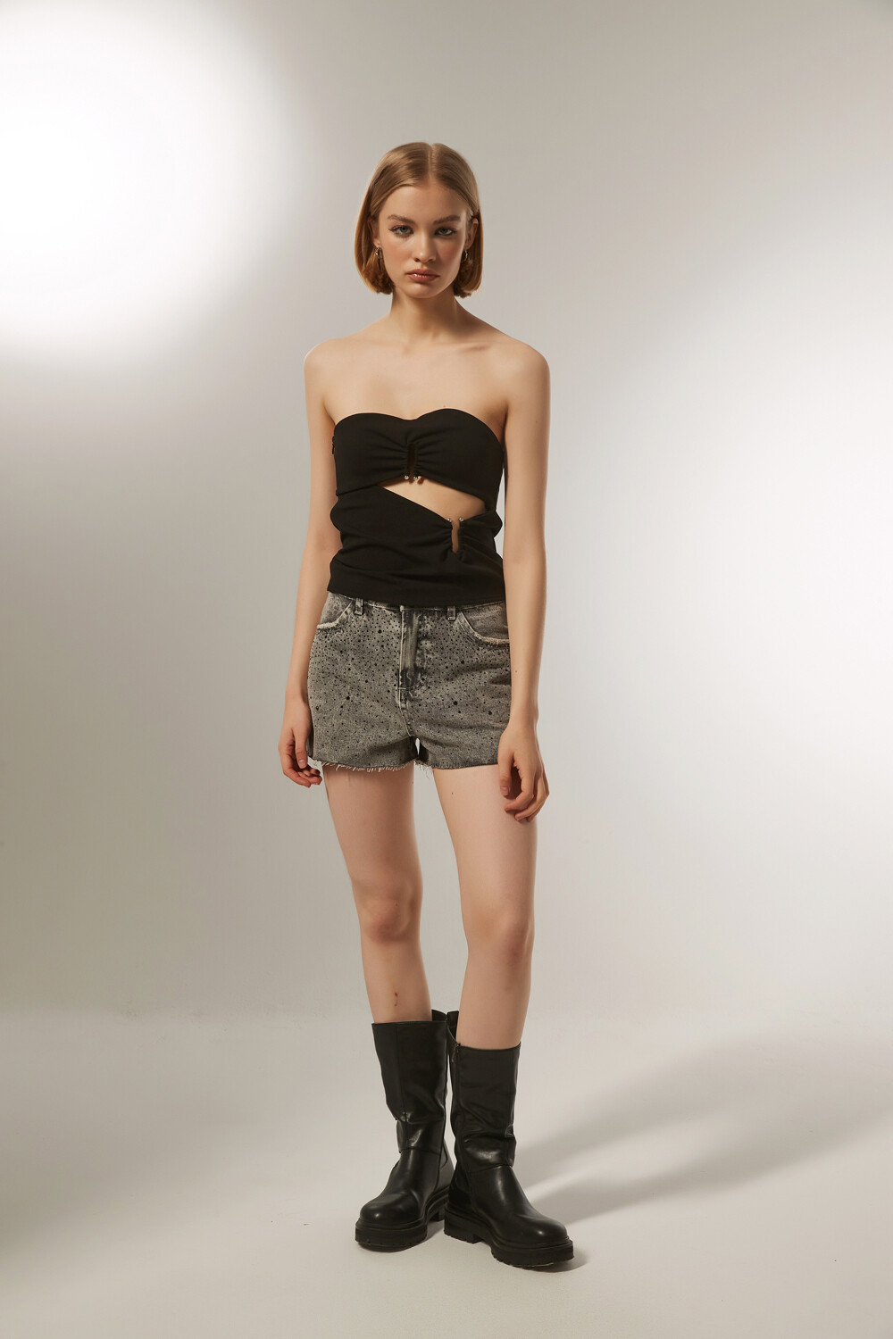 Short Mirso Gris Claro