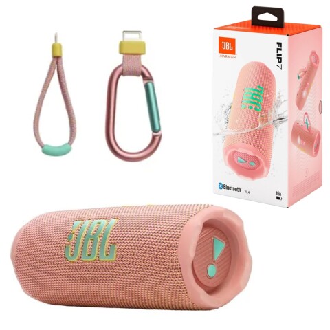 Parlante JBL Flip 7 Bluetooth Resistente al Agua IP68 Rosado
