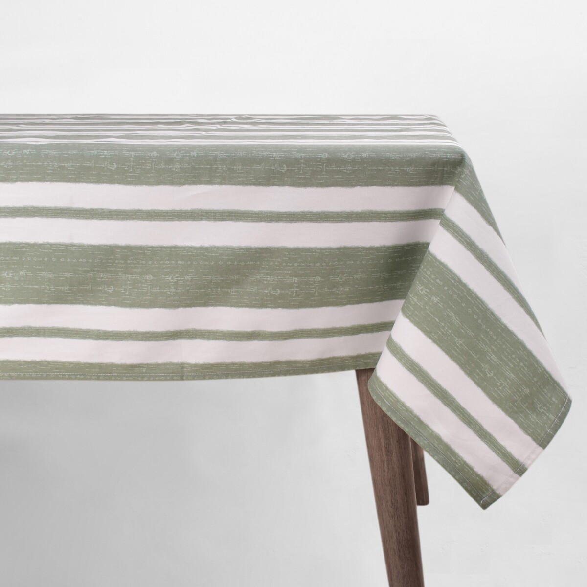 Mantel Premium Rayas Verde - 155 de diámetro  
