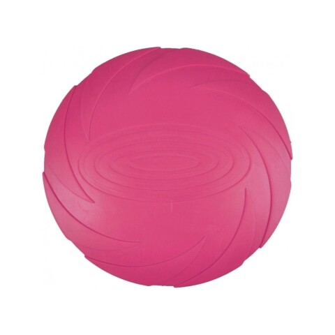 DISCO FRISBEE DE GOMA PARA PERRO. 14 Ø ROSA