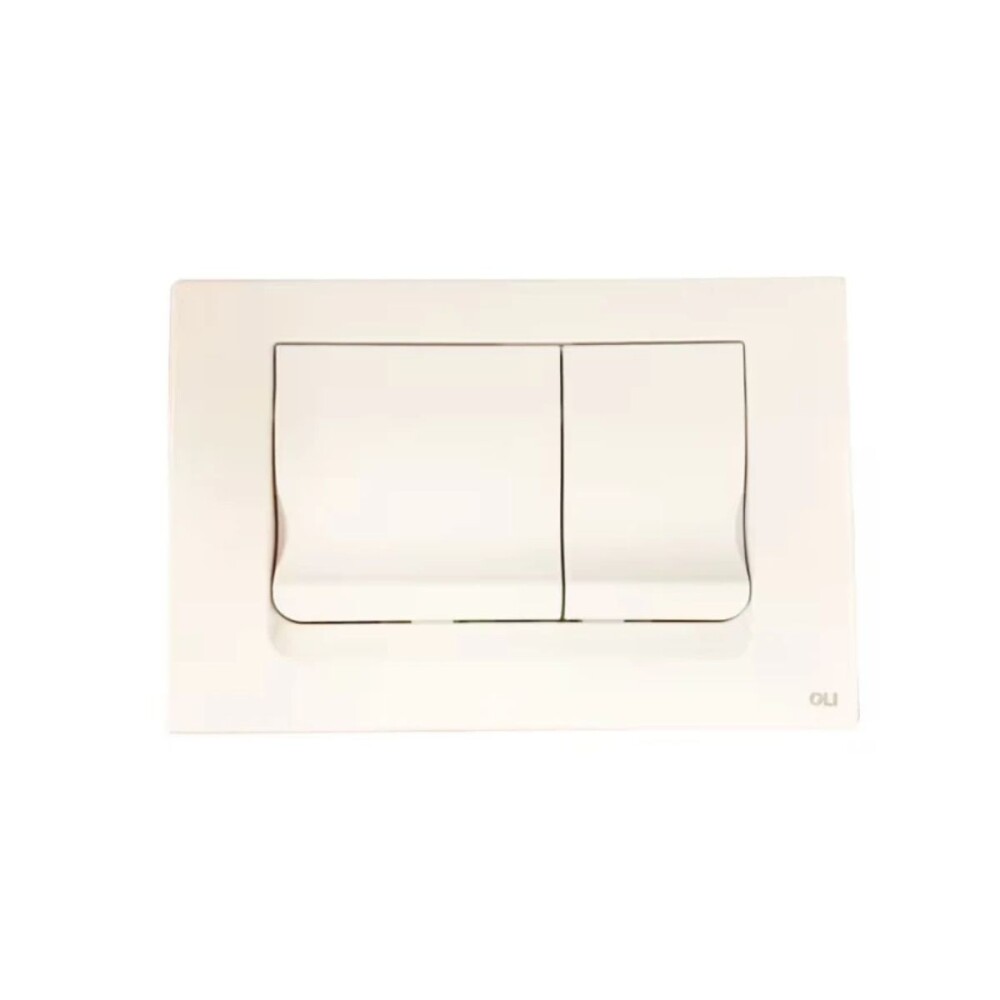 Placa pulsadora Oli Ria blanca para cisterna embutir Placa Pulsadora Oli Ria Blanca Para Cisterna Embutir