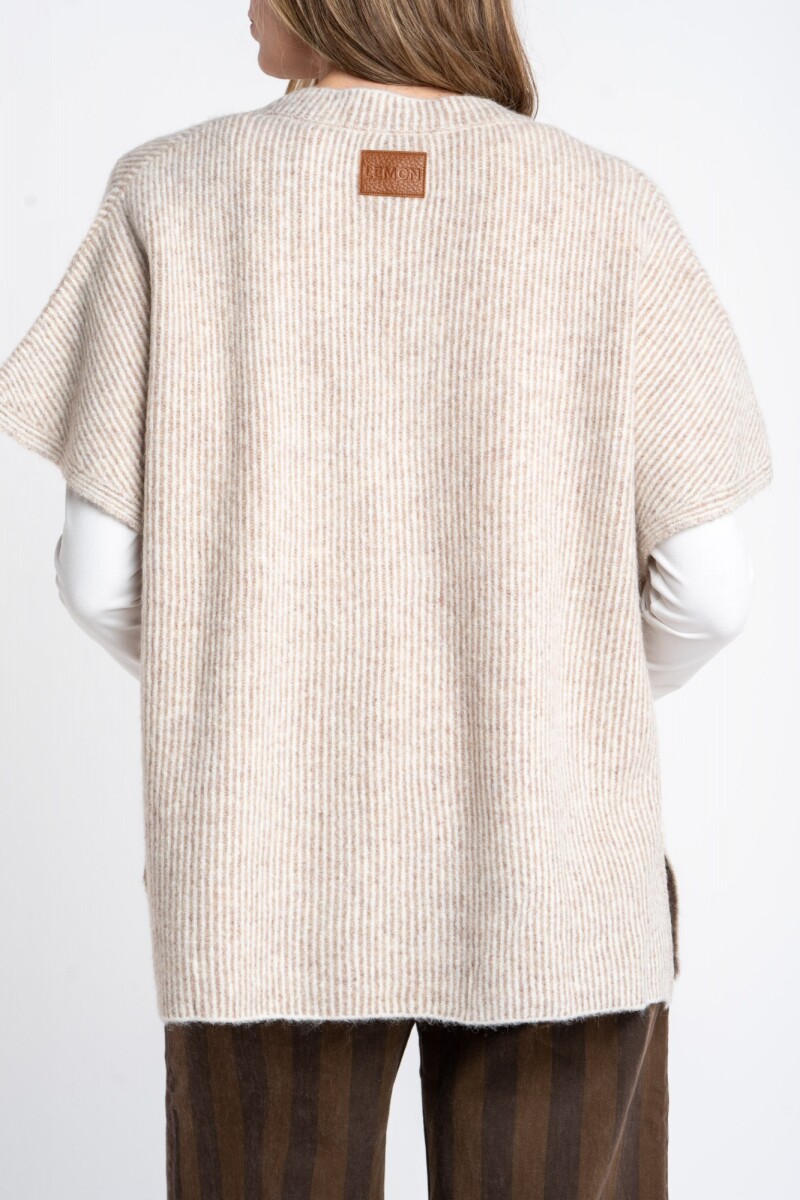 Chaleco Escote En V Mocha