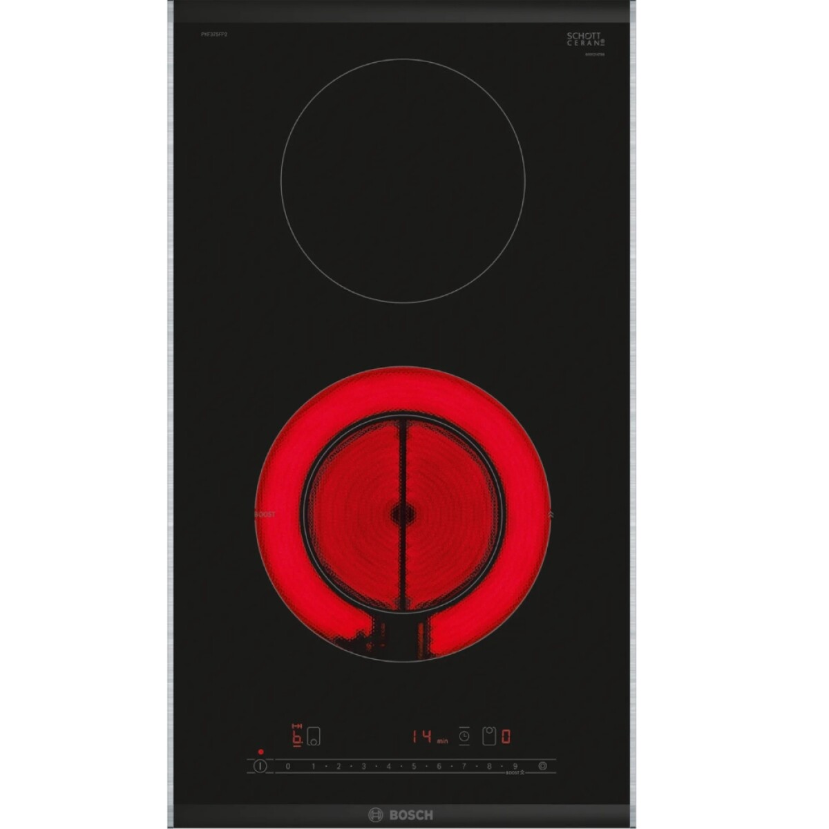 Placa vitroceramica Bosch PKF375FP2E 30 cm - NEGRO 