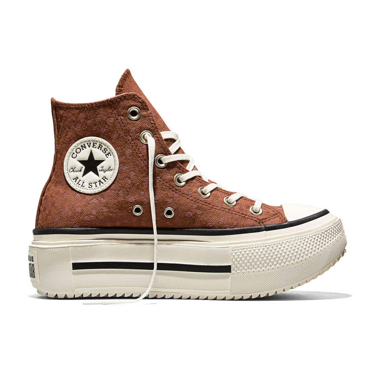 Zapatillas Chuck Taylor All Star Double Stack Platform Deer Unisex - Brown 