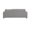 SOFA 3 CUERPOS - TAPIZADO TELA TRAMADA CRUDA Y NEGRO SOFA 3 CUERPOS - TAPIZADO TELA TRAMADA CRUDA Y NEGRO
