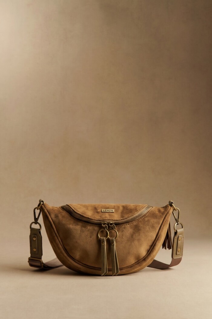 Cartera Gamuza Vegana Oliva