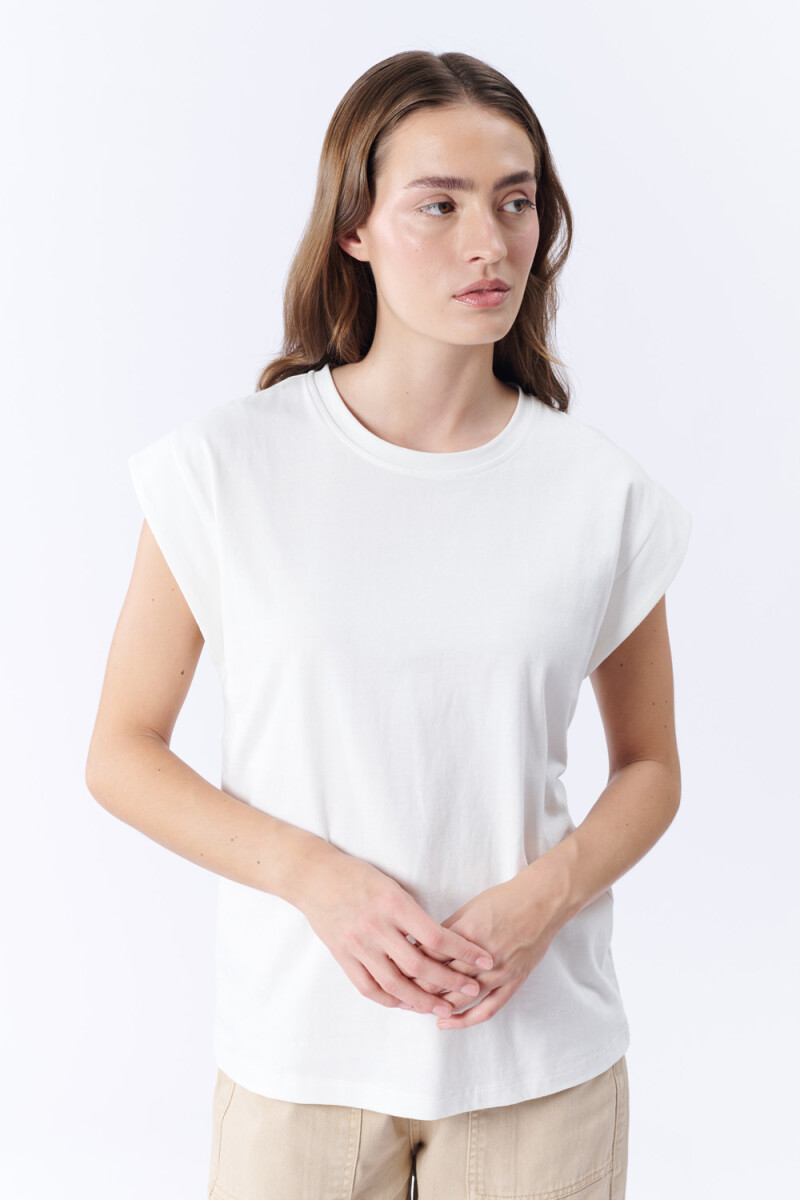 Remera sin mangas Blanco
