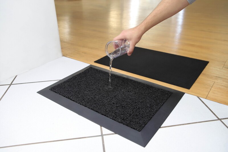 SANIMAT 3858 FELPUDO PEDILUVIO SANIMAT EN PVC 38X58CM 203 NEGRO