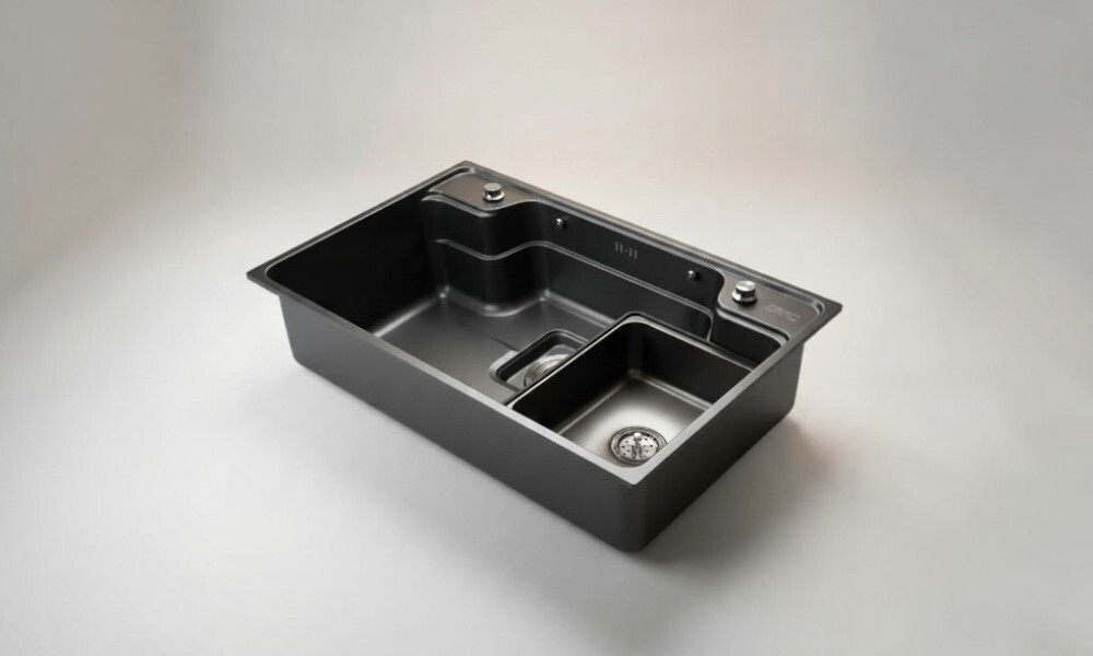 Pileta de cocina negro KC7548N15 Pileta De Cocina Negro Kc7548n15
