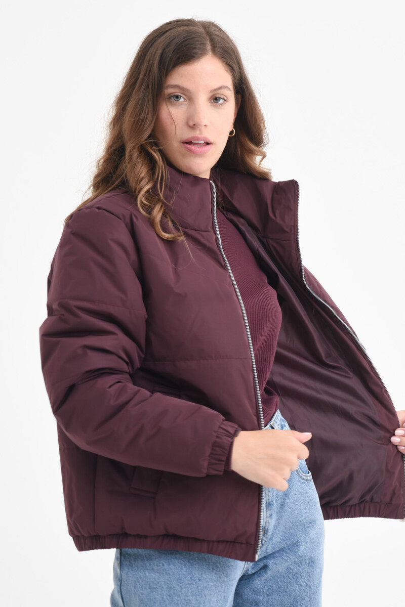 Campera capitoneada Ciruela